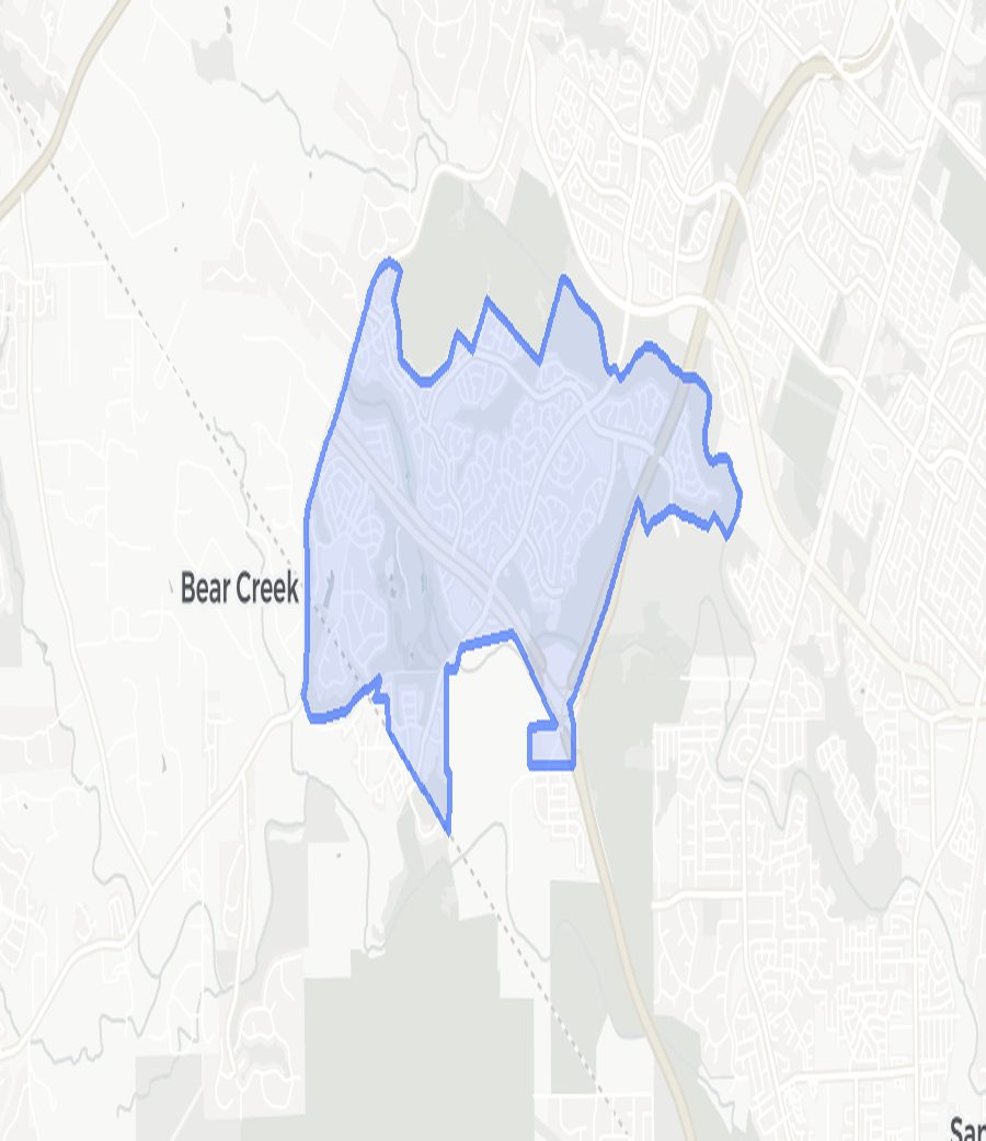 Circle C Ranch neighborhood boundary map