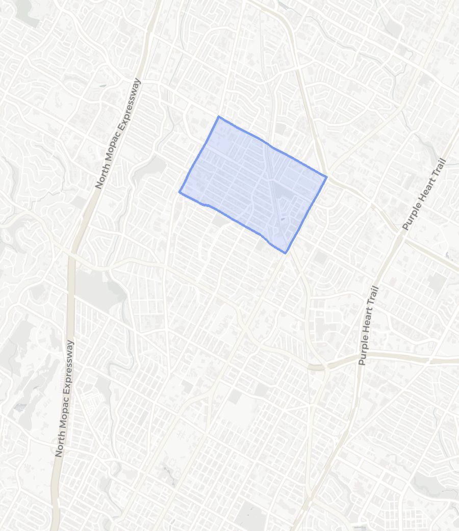 Crestview neighborhood boundary map