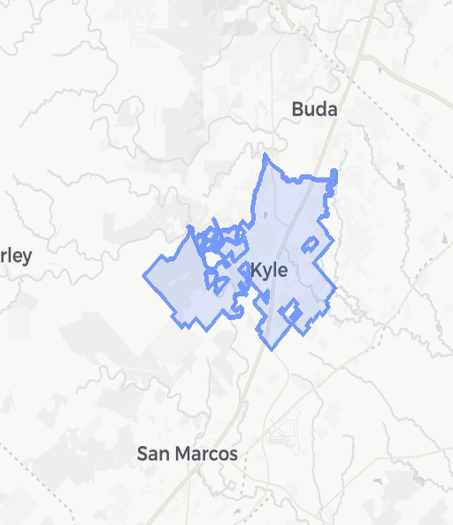 Kyle neighborhood boundary map