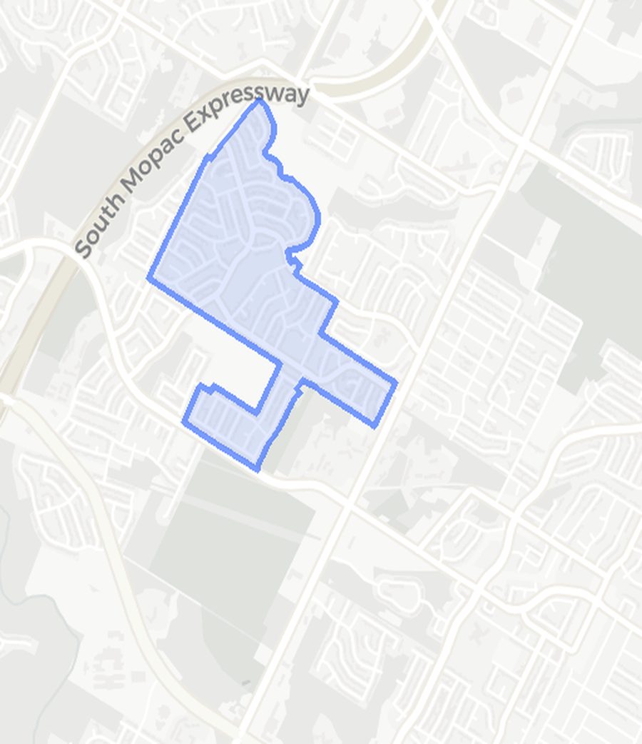 Maple Run neighborhood boundary map