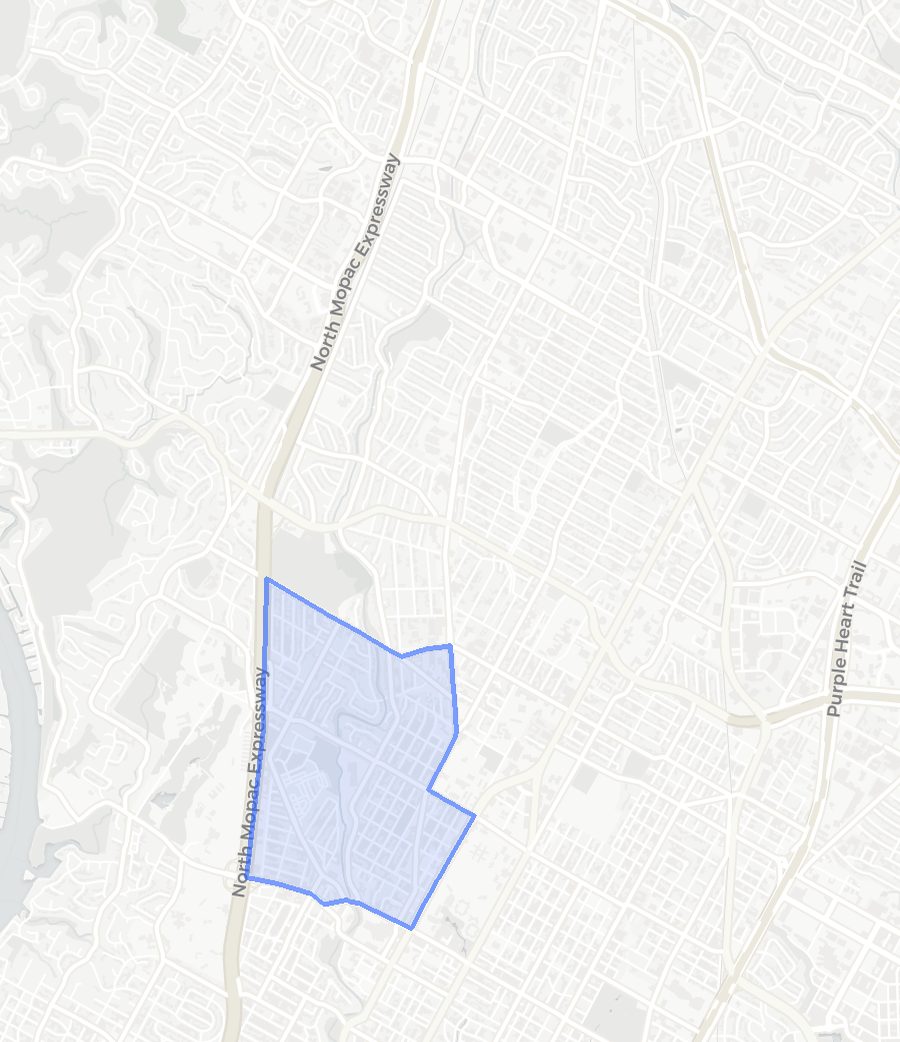 Rosedale neighborhood boundary map