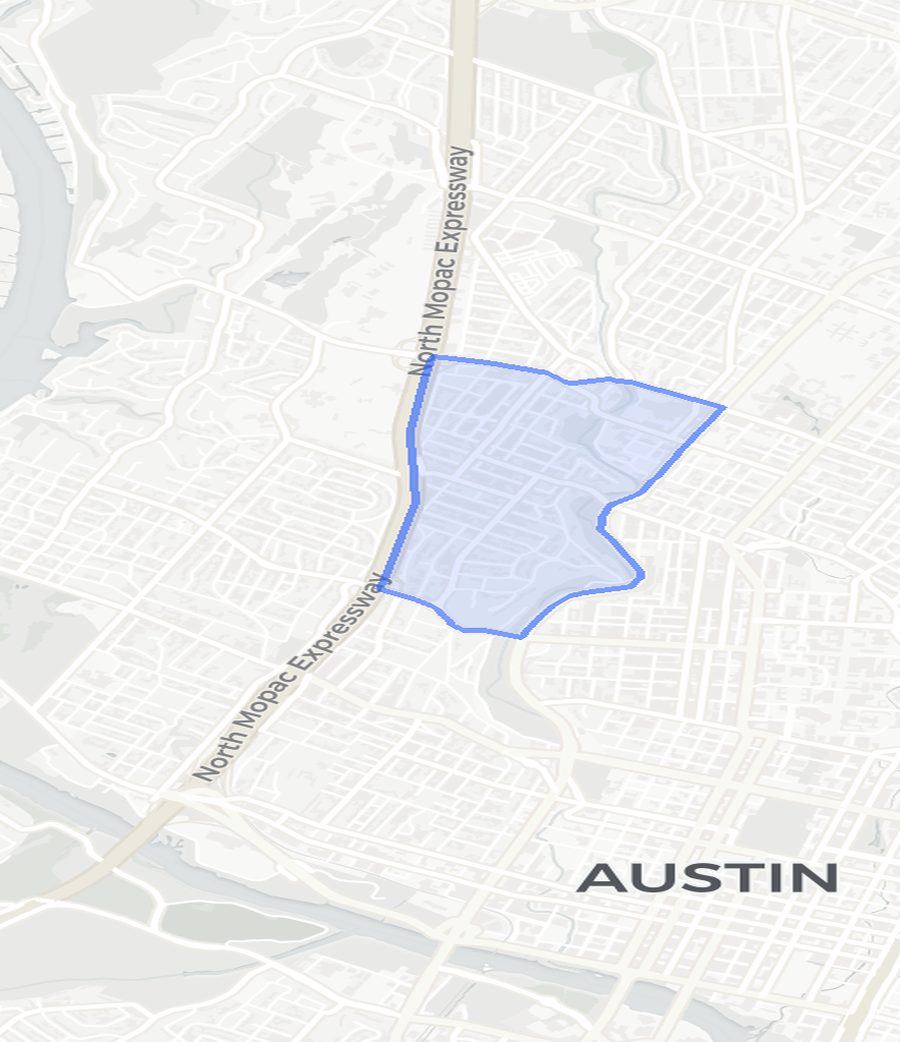 Tarrytown neighborhood boundary map