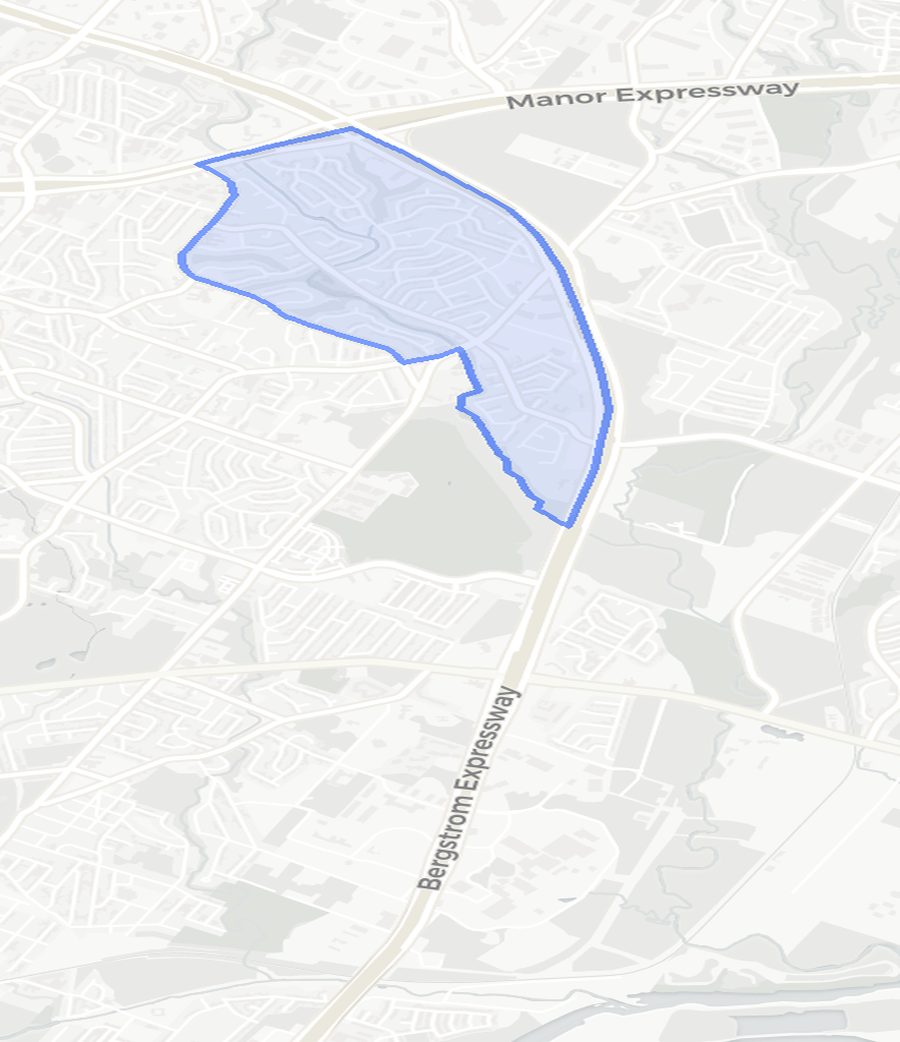 University Hills neighborhood boundary map
